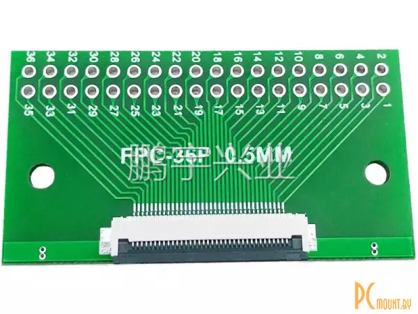 FFC/FPC-36P-0.5 Макетная плата переходник FFC 36pin шаг 0.5мм на DIP 2.54